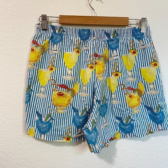 Vintage Joe Boxer Girlfriend Cocktail Glass PJ Shorts - Picture 3 of 4